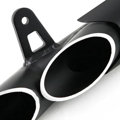  Universal Motorcycle Stainless Exhaust Muffler Three Outlet Tail Pipe Slip On 38mm-51mm
