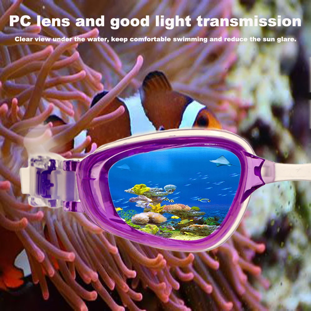 Water Sports Swim Goggles Custom PC Lens Outdoor Anti Fog Swimming Googles Uv Swimming Glasses