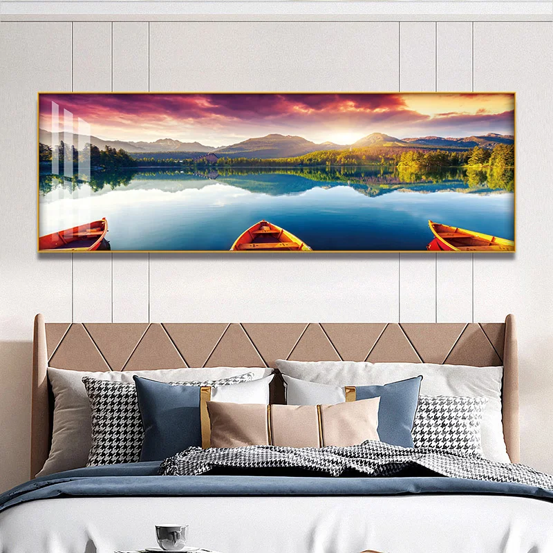 Best Selling Crystal Clear HD UV Resistant Landscape Canvas Painting Wall Art Picture Acrylic Prints Frameless Acrylic Painting
