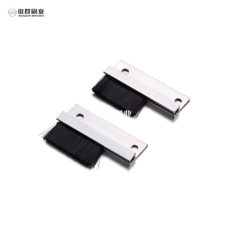 Customized Industrial Strip Brushes Machine Bristle Material Flexible Strip Brush For Door Elevator And Sealing Applications