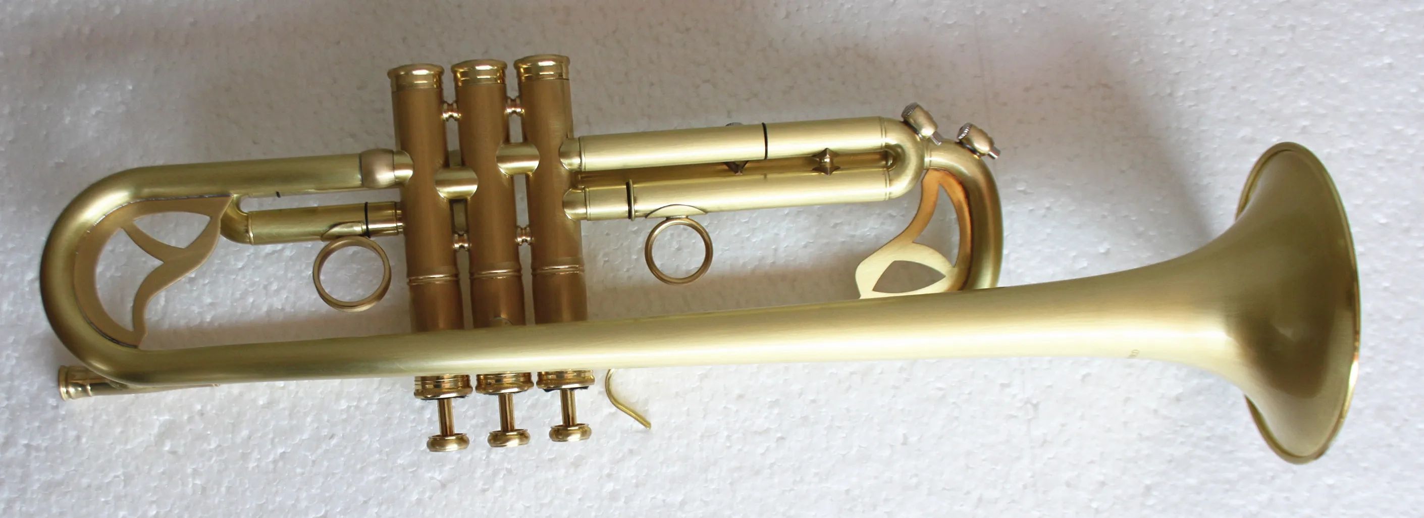 Tide Music professional B flat trumpet original brass brush lacquered with Amado drainage system TR8450