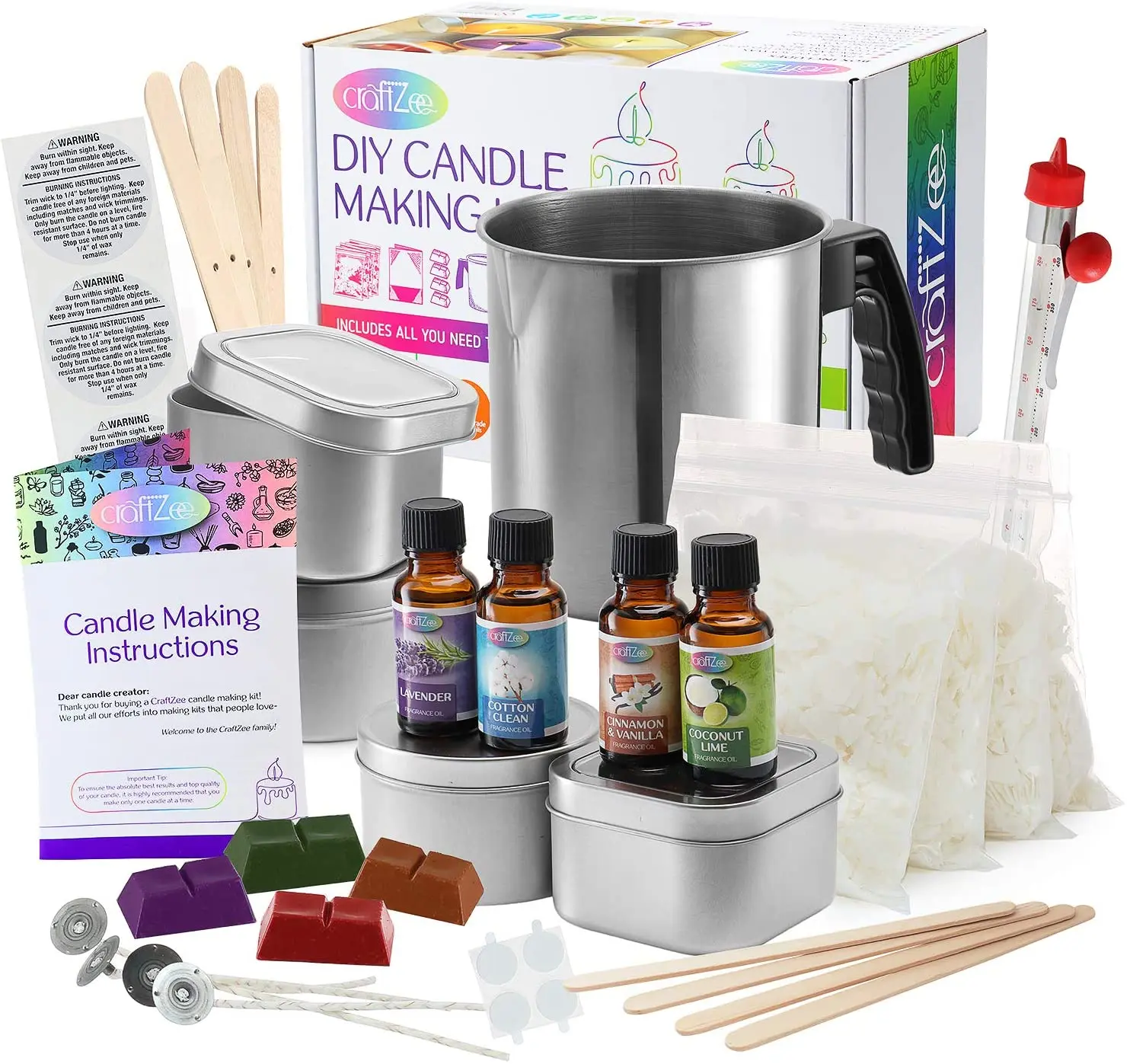 Wholesale Complete DIY Candle Making Kit Supplies Custom Create Large Scented Soy Candles