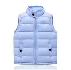 Осенне-зимний пуховой жилет для девочек, уличный теплый жилет, детская одежда в европейском и американском стиле, оптовая продажа