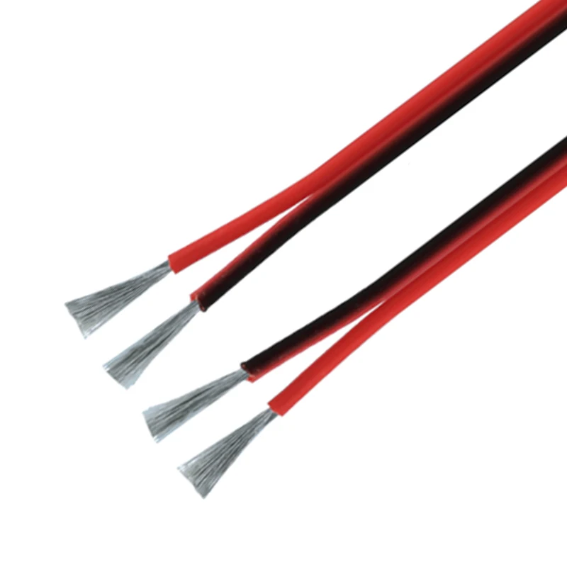 UL2468 18AWG 20 22 24 26 28 AWG 2p Audio Speaker Wire PVC Tinned Copper Flexible Flat Wire