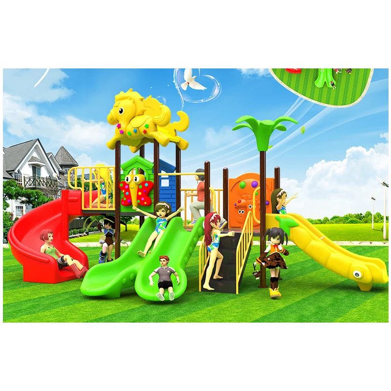 HANLIN Outdoor Helix Up-Down Slide For Kids
