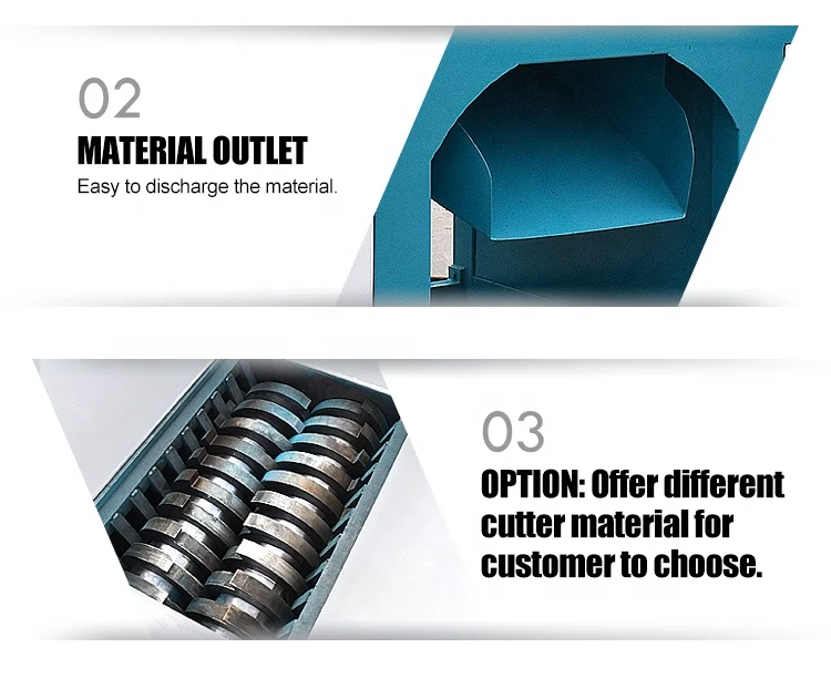 High Efficiency Manufacturer Direct Supply Double Shaft Shredder Rubber Crusher Tyre Crusher Machine