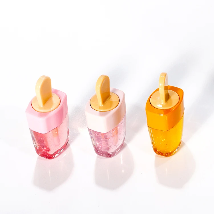 Vegan Natural Fruit Flavor Lip Plumping Oil Moisturizing Strawberries Lip Gloss