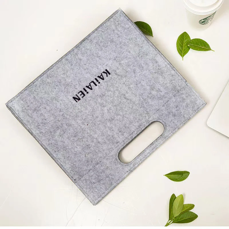 2024 Customized Stylish Business Portable Laptop Bag Protective Case for iPad and Computer Tablet Made of Stylish Felt