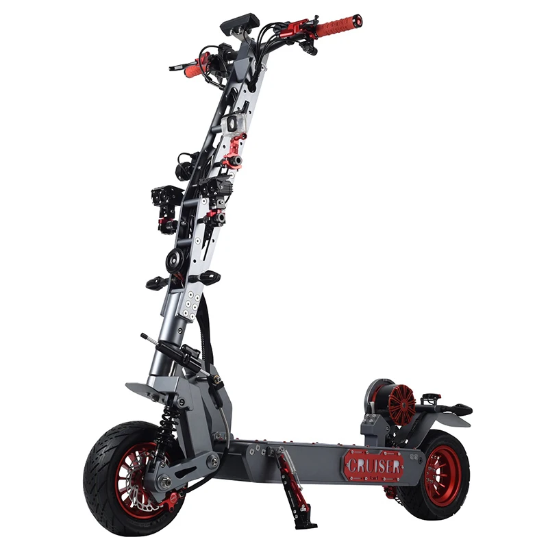 Hot Sale 11 Inch 60V 6000W Belt Motor Off Road Electric Scooters Powerful Fast Speed Factory OEM ODM Wholesale Price