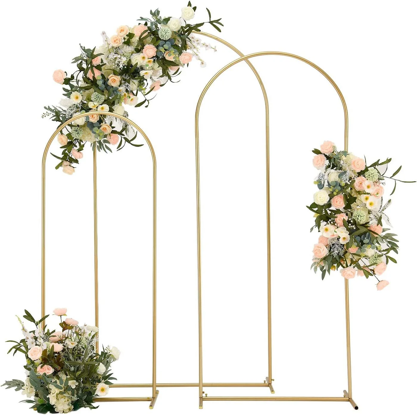 Wedding frame Arch BackdropStand Gold Backdrop Arch Stand for Ceremony Birthday Party Baby Shower Graduation Ceremony Decoration