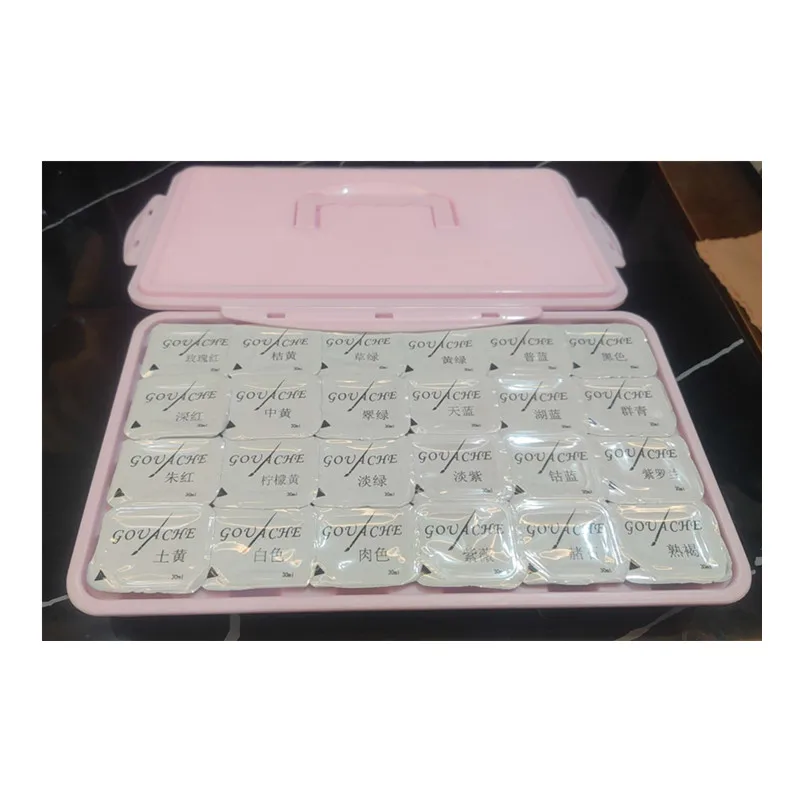 Набор для профессиональной гуаши, 18, 24, 42 цвета, 30 мл, 40 мл, 80 мл, набор для детской гуаши