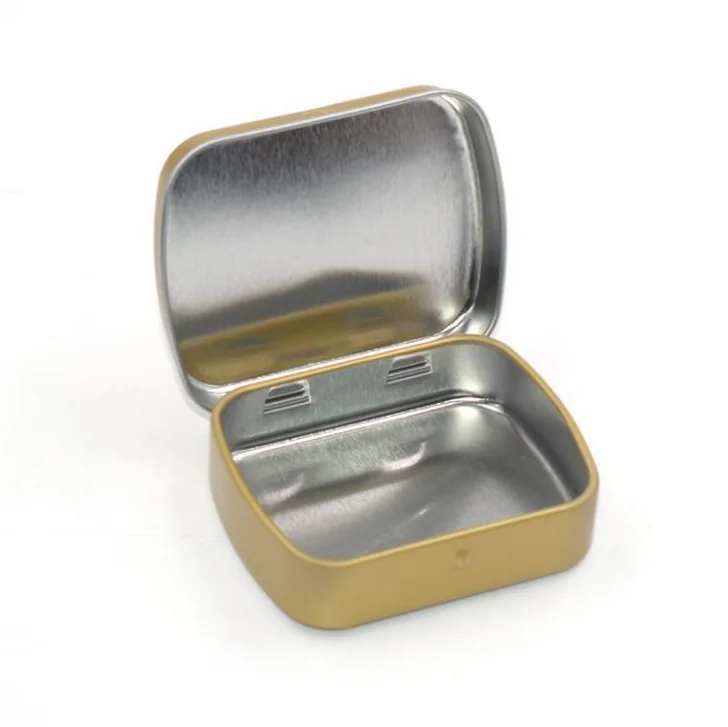 Metal tea tin can Square Rectangle Aluminum Tin Candy jar Metal Box jewelry boxes aluminum jars christmas gift box