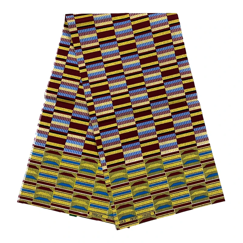 Hottest products on the market 100% Polyester Gold Powder nigeria african fabric company