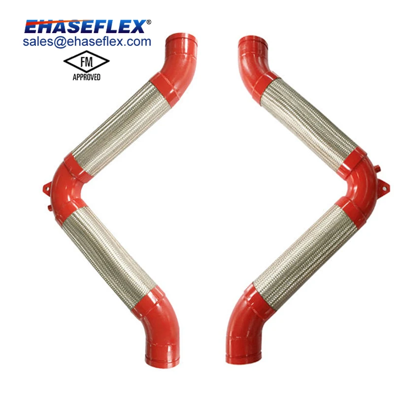 Fm Approved Standard Customize Flexible Connector Fire Loop Seismic V Flex Mental Expansion Joint
