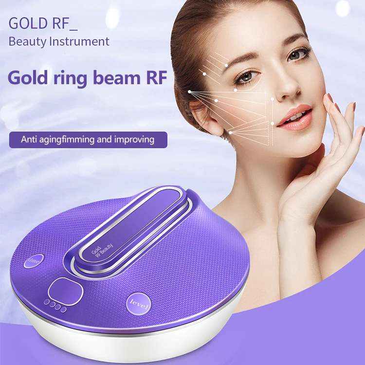 Gold RF combine light therapy physiotherapy effective household beauty machine face lifting rejuvenation wrinkle removal