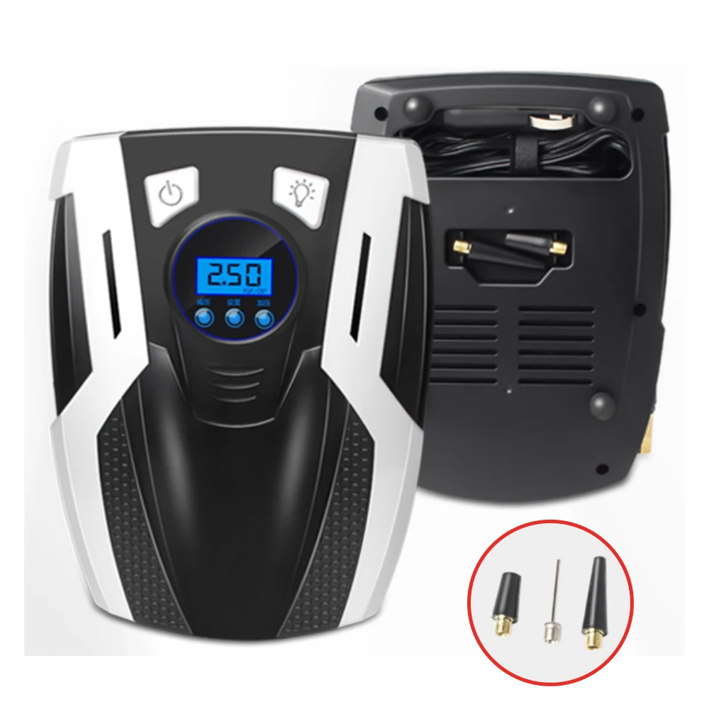 Amazon Best Sell Automatic Digital Handheld Tyre Pump Inflator Portable  Air Compressor Tire Inflator for Toys Cars Balls Bikes