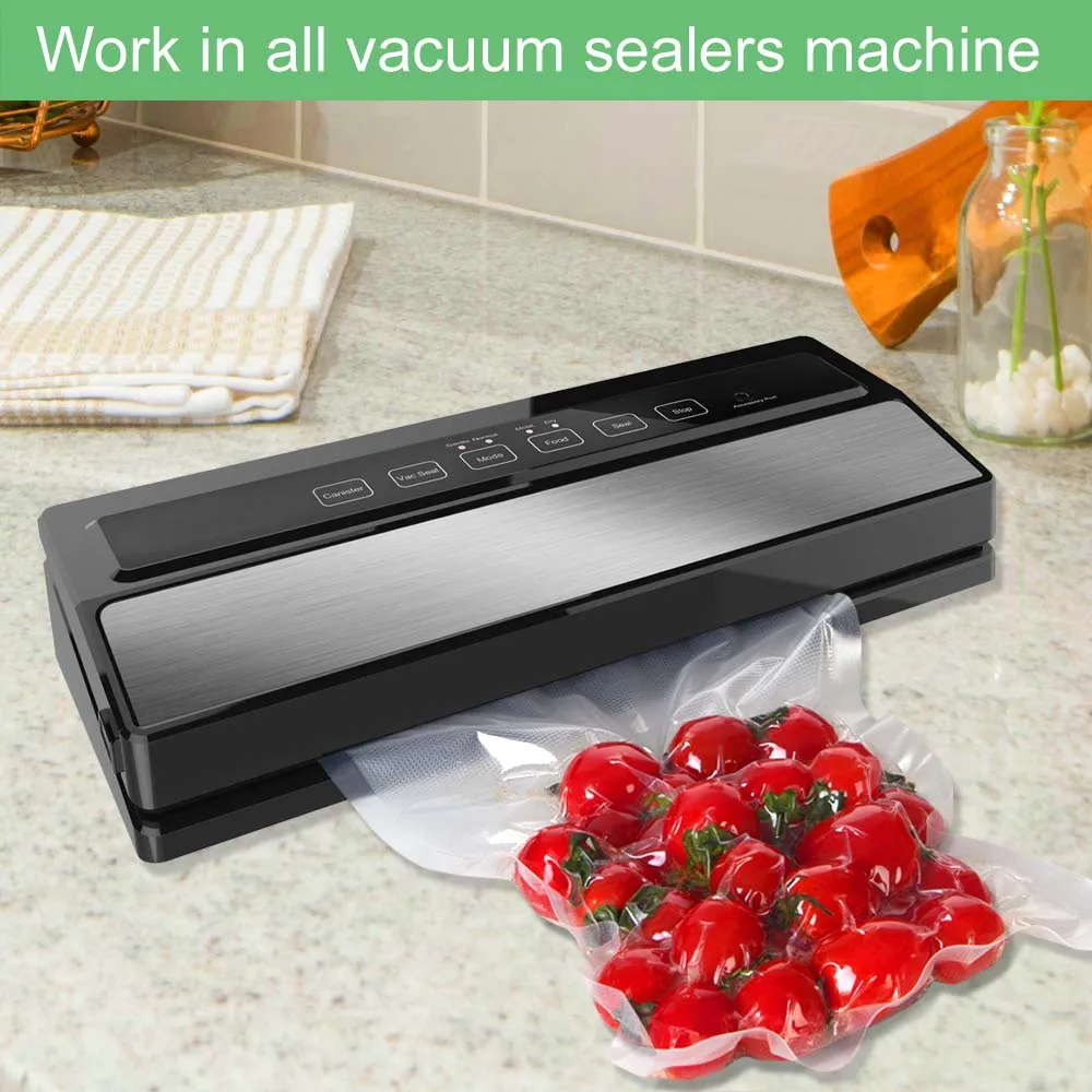 200PCS 6*10In Combo Food Vac Bags Vacuum Seal Bags Commercial Grade BPA Free Boil Microwave & Freezer Safe
