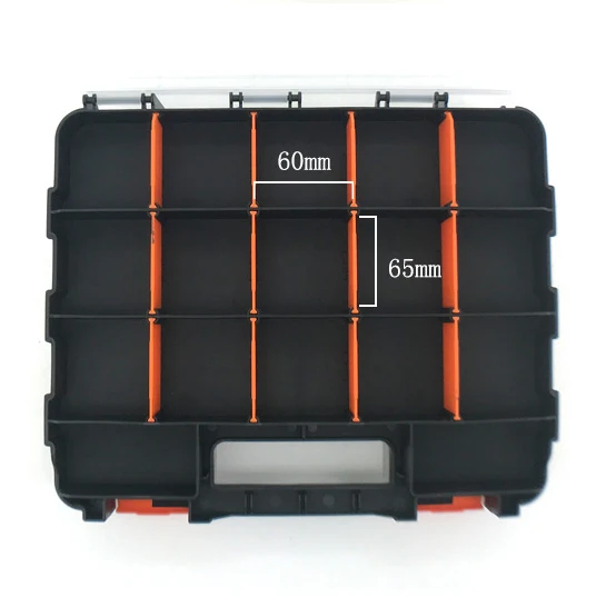 Hard PP Storage Box Plastic Tool Boxes with Compartments