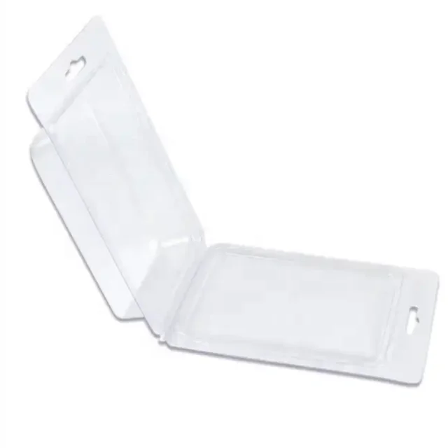 Clear Plastic Customized Clamshell Blister Packaging Card 2 Pack Blister Box