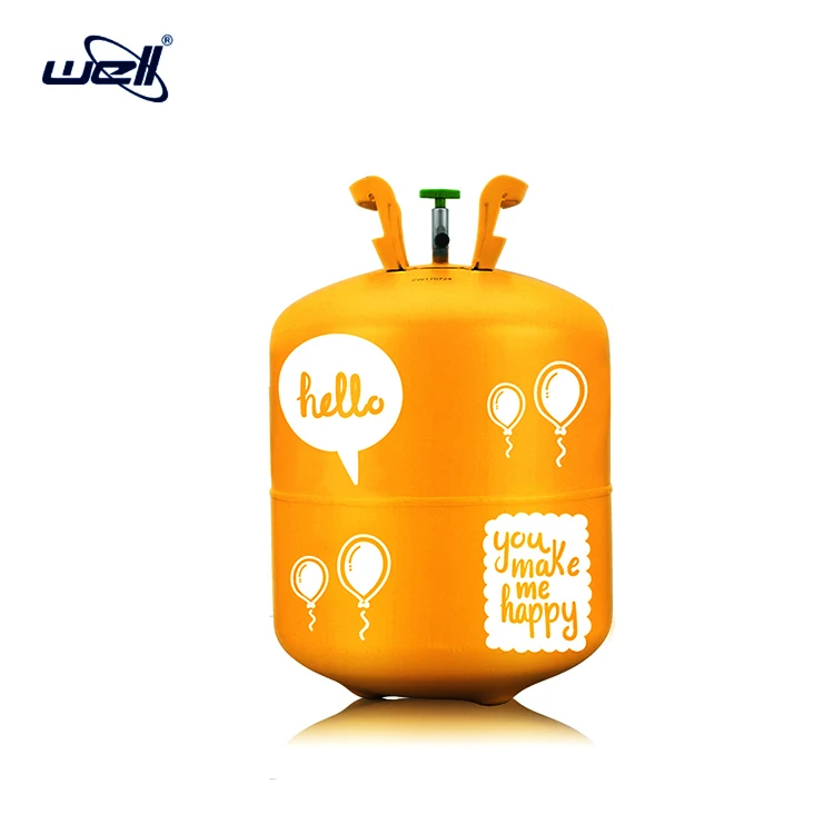 Пустой одноразовый гелиевый баллон 50LB 22.3L низкого давления, баллон для гелия, газовый баллон для гелия с 99.99% гелиевым газом