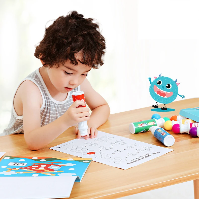 12 colors washable dot markers bingo dabbers for kids doodling painting drawing