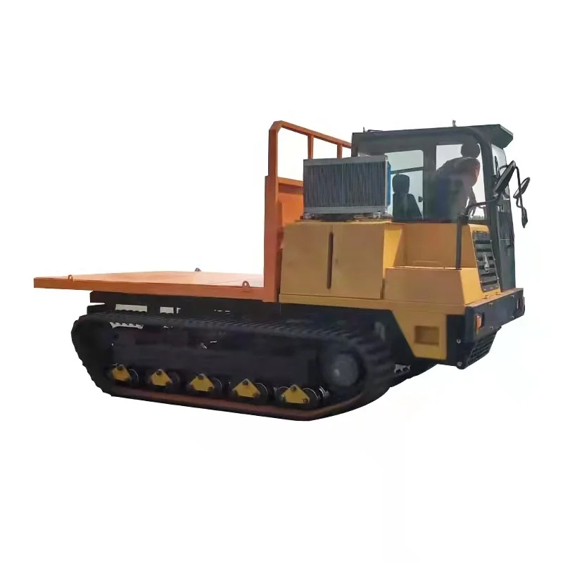 New Design 10 ton Hydraulic Track Transporter Crawler Dumper Multi-Function Mini Dump Truck Dumping Tipper Truck
