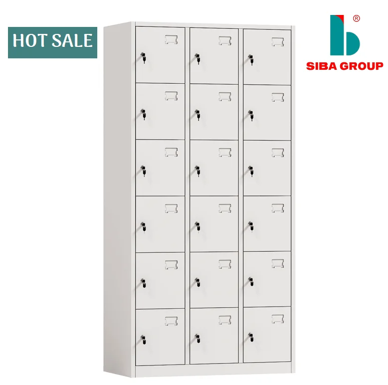 Hot Sale 18 Door Metal Locker For Storage Bags And Clothes Steel Locker Storage Cabinet Cupboards School, Gym, Factory...