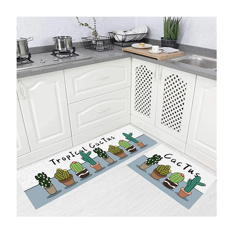 New Style Amazon Anti Slip Comfort Standing Kitchen Mats Sets Absorbent Floor Mat Anti Fatigue