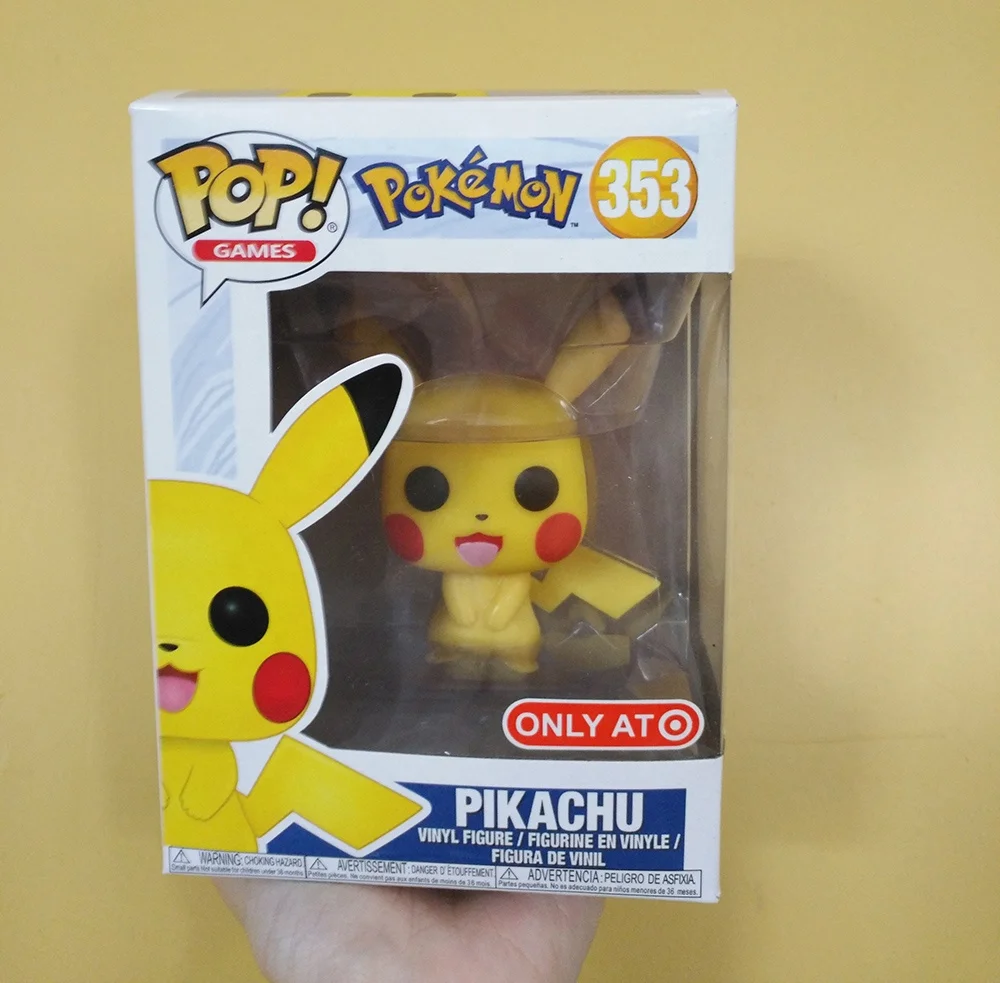  Funko Pop Pokemon Pikachu 353 # Bulbasaur 453 Charmander 455 игры аниме виниловые фигурки игрушки Коллекционная модель куклы