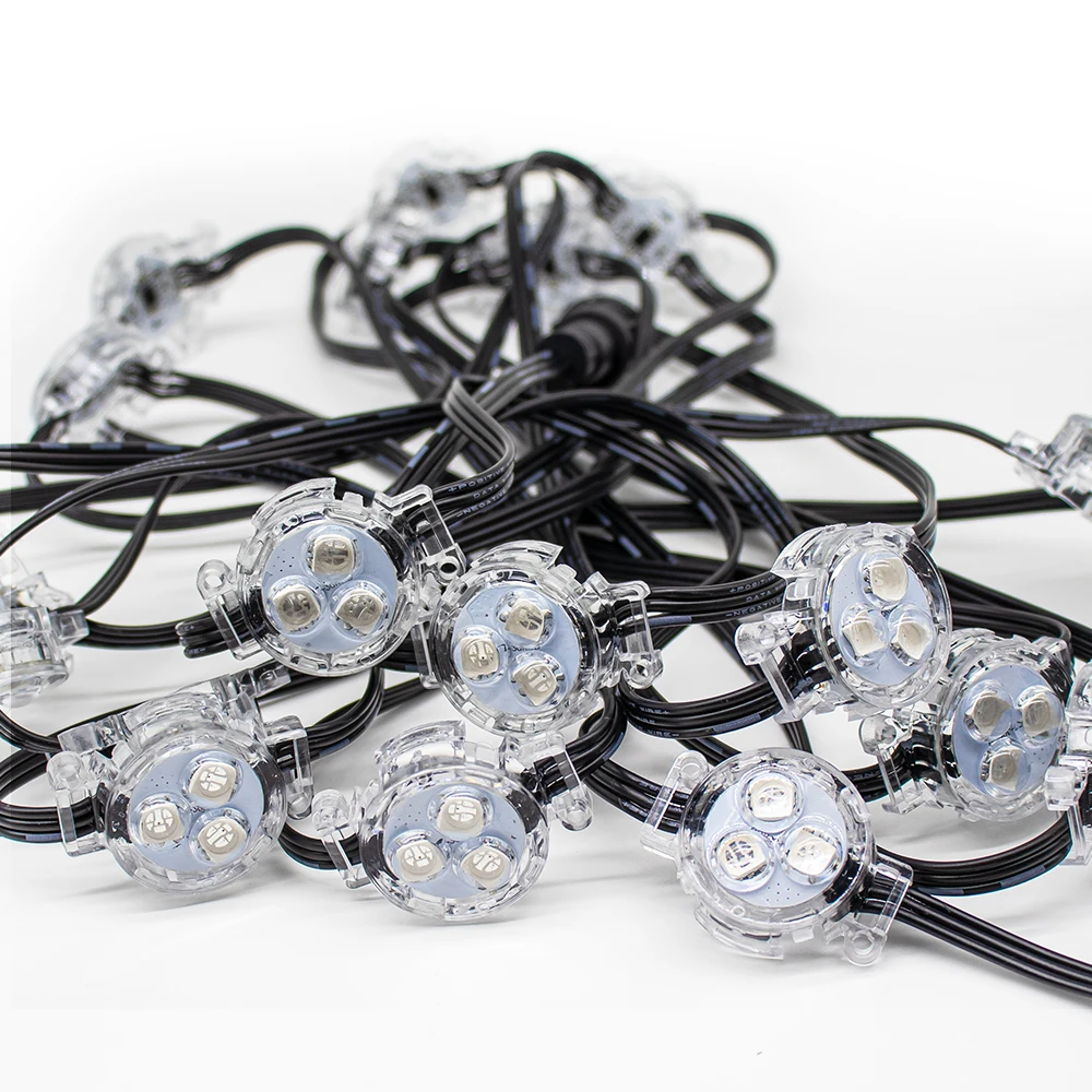 12V WS2811/UCS1903 30mm Aluminum Profile RGB LED Pixel Light 3SMD Led Light Permanent Christmas Light
