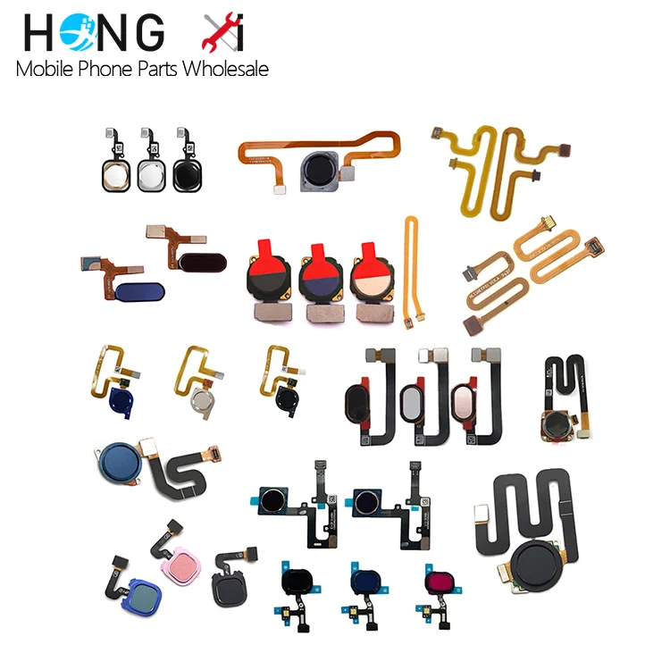 Fingerprint detector Home Return Key Button Flex Cable camera sim card tray camera lens charger flex Mobile phone accessories