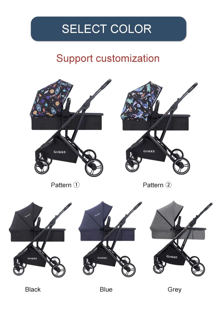 manufacture sale travel stroller light weight airplane organised new born prams EVA wheels rose gold pushchair