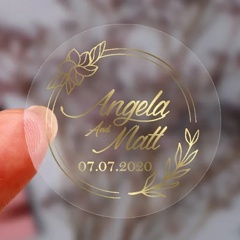 waterproof custom Logo clear labels printer packaging labels transparent roll label stickers for cosmetic