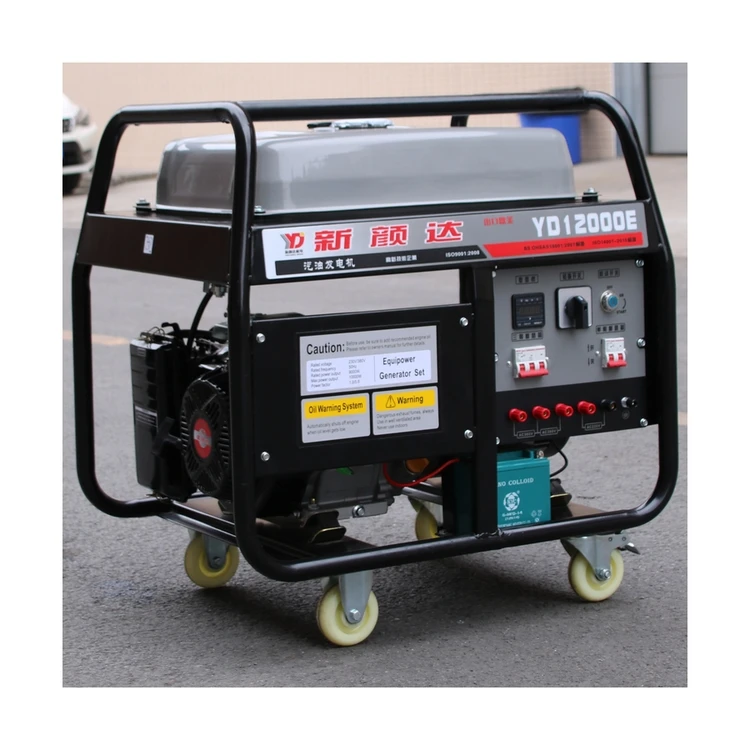 YD12000H 9KW equal power multi function and multi purpose electric start gasoline generator set
