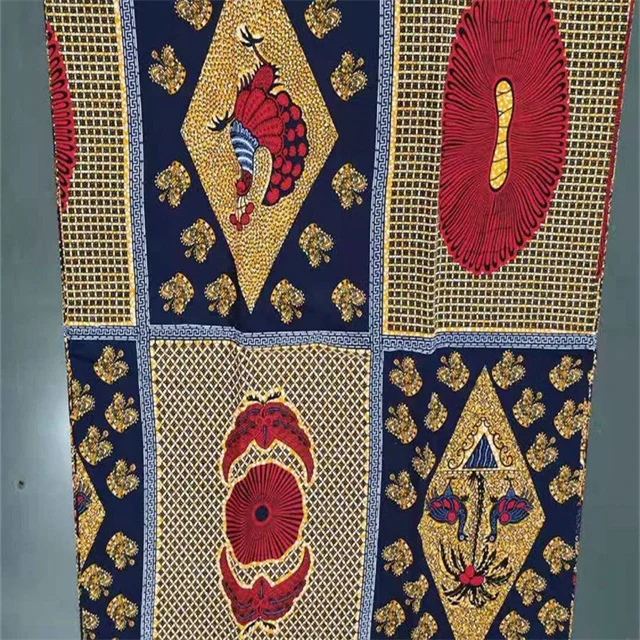 Printed Fabric China Textile Suppliers African Real Wax Print Fabric Cotton