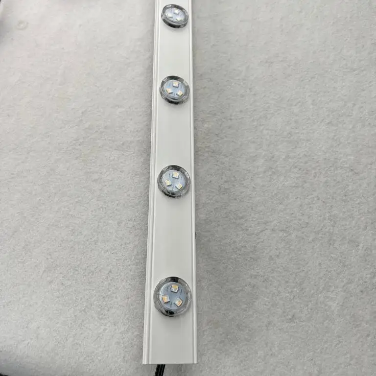 DC12V 30mm Open Hole IP68 Black Wire Flat Cover UCS2904 TM1814 IC RGBW Addressable LED Puck Pixel Light