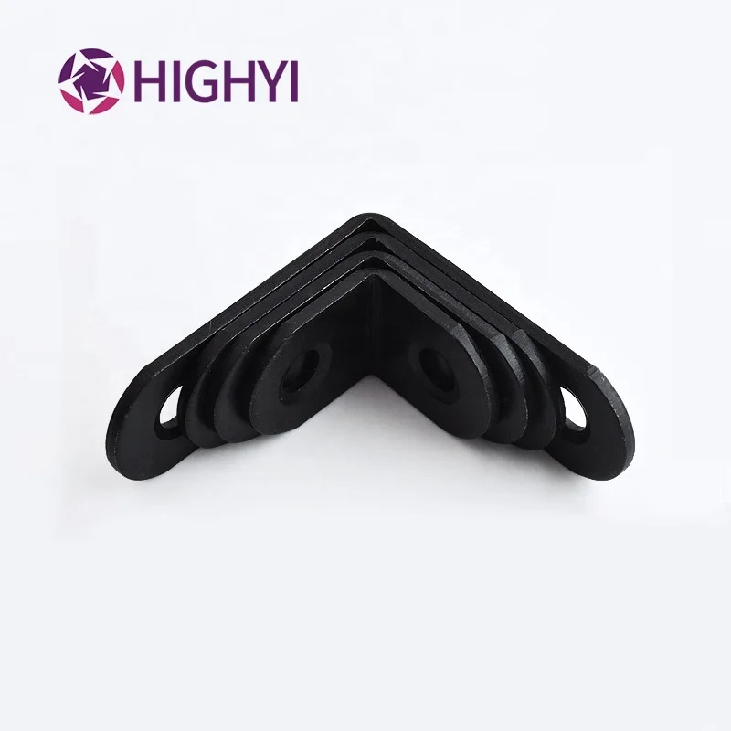 HIGHYI Type L 90 Degree Bracket Connectors Shelf Supports Corner Bracket Stainless Steel Iron
