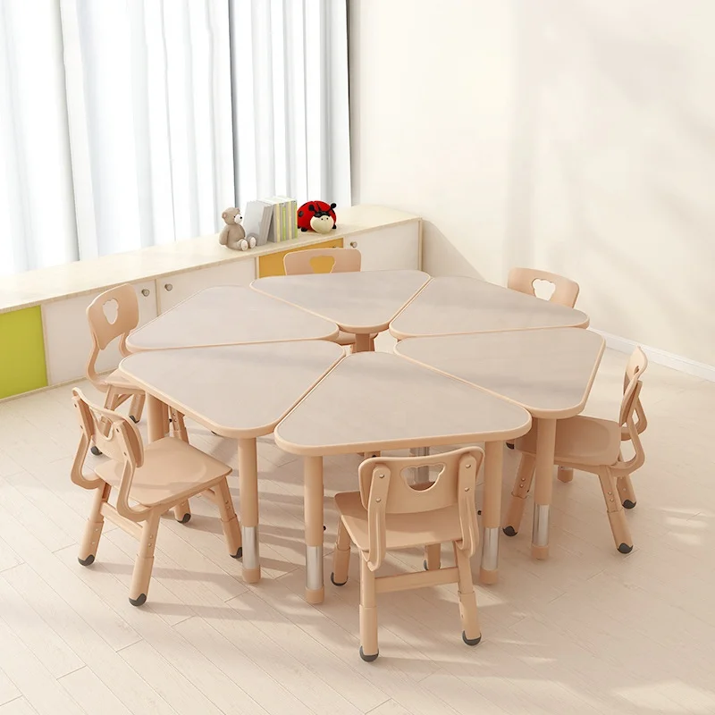 Ekintop Kids Daycare Center Wooden Furniture Kindergarten Wooden Furniture Wooden Table For Sale