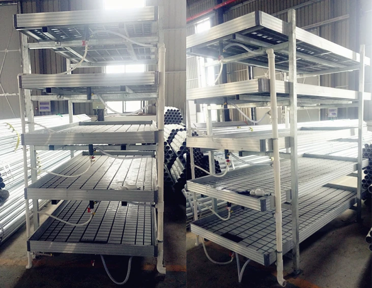 Mobile Hydroponic Rolling Benches Vertical Grow Racks for Sale