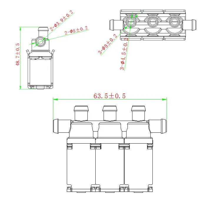 Massage Chair Pneumatic Electromagnetic Valve Coffee Machine Plastic Super Mini Solenoid Valve