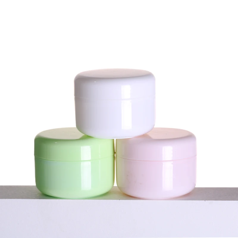 20g 30g 50g 100g 150g 250g custom skin care plastic round food empty black square jars