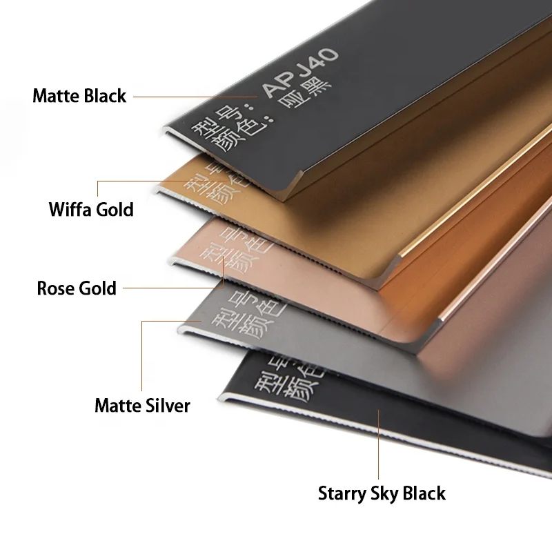 Flooring Accessories Aluminium Decorative Wall Protector Skirting Board Line