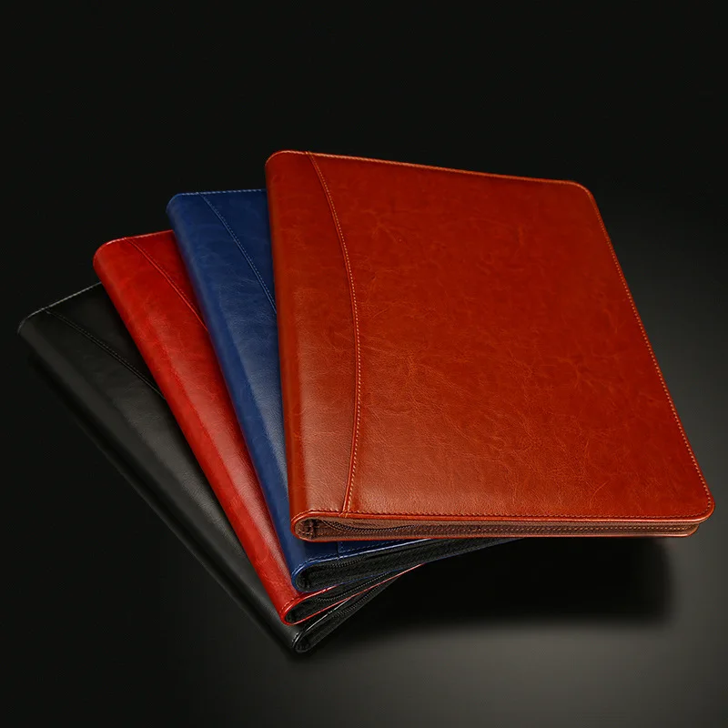 Wholesale Size Logo waterproof a4 folder  with notebook and 12-digit calculator