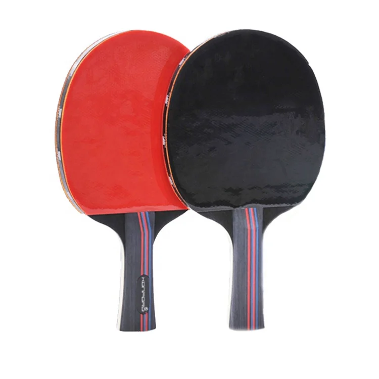 Konford Quality Custom 7 Stars Professional Ping-Pong Bat Long Handle Top Racket Rubber Training Machine Table Tennis Paddle Set