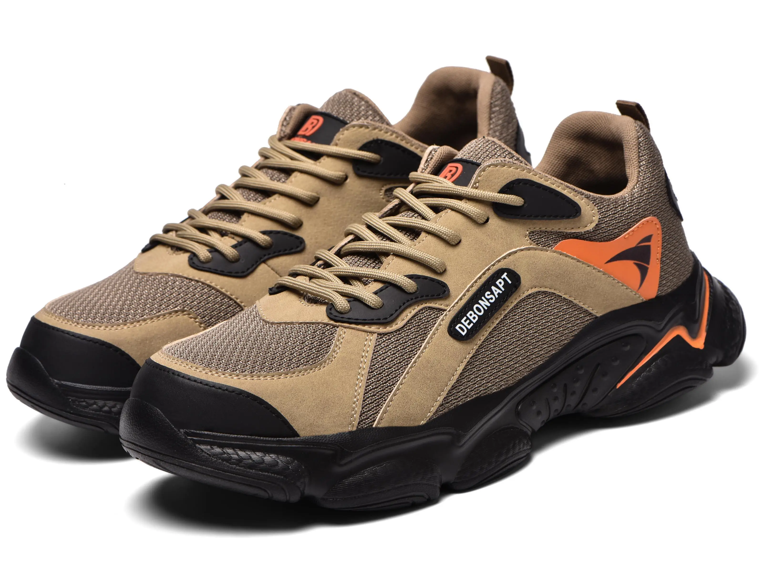 Pure Leather Suede Anti-smashing Anti-puncture Light Breathable Spring, Summer and Autumn Electrical Safety Shoes ISO
