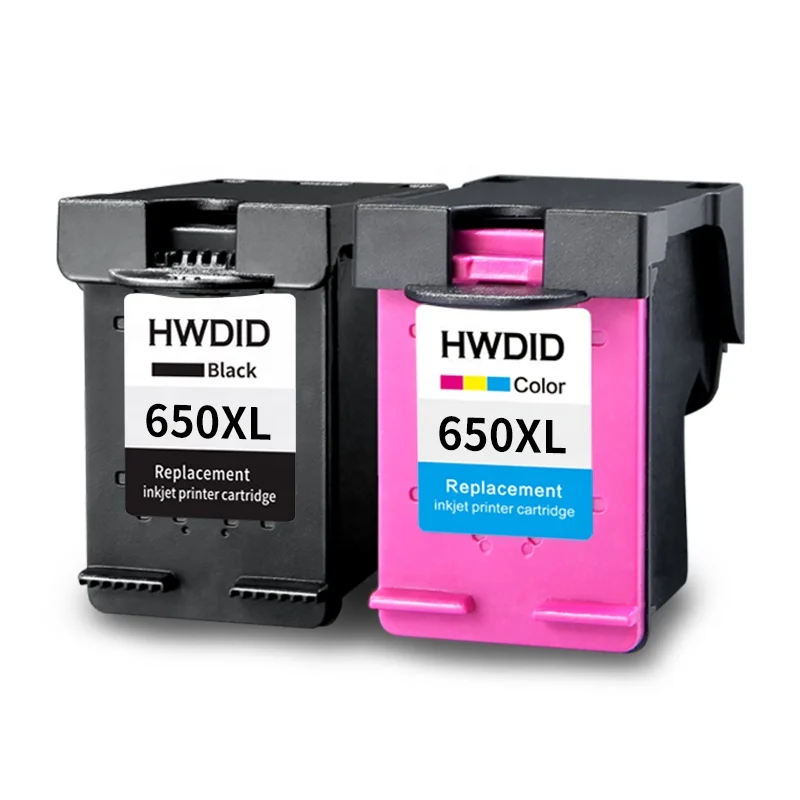 Высококачественный пополняемый чернильный картридж HWDID 650XL ( BK + C) для принтера HP650 1015 1515 2515 2545 2645