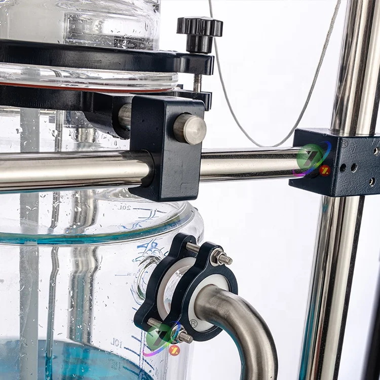 EXHEB-50L взрывозащищенного типа 50L покрытый кожухом стеклянный реактор покрытый кожухом