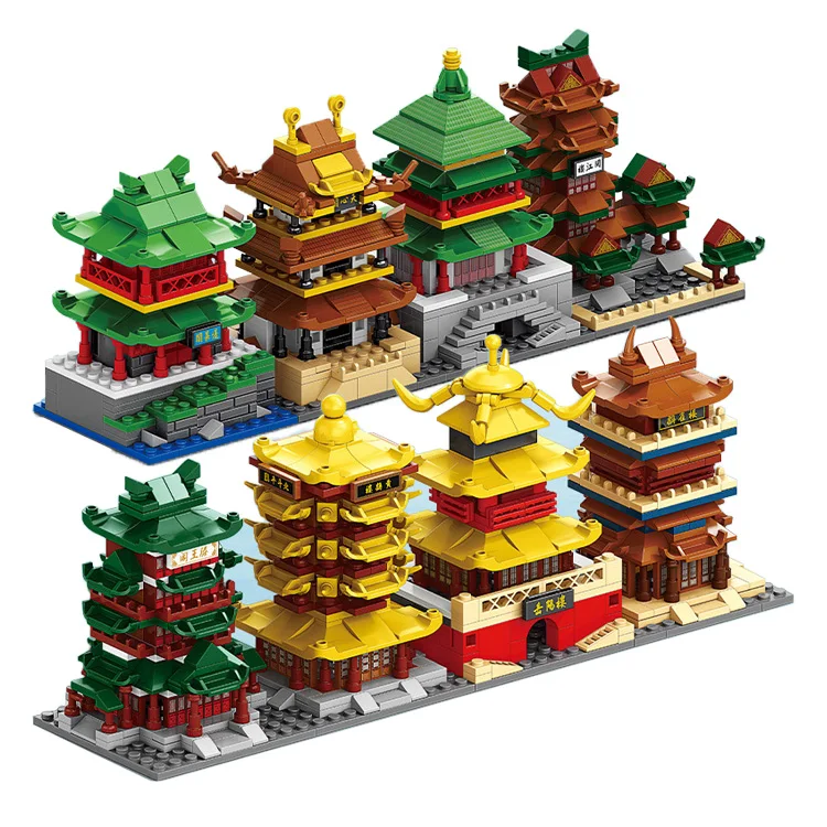 Wholesale View City Price Toys Compatible Snacks Street Kids Architecture Streetscape Building Blocks Cubic Moc Building Block