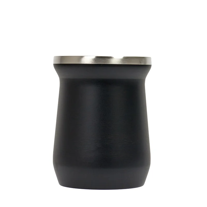 2023 new custom Argentine mate tea cup beer mug stainless steel insulated double wall vacuum yerba mate cup with bombilla