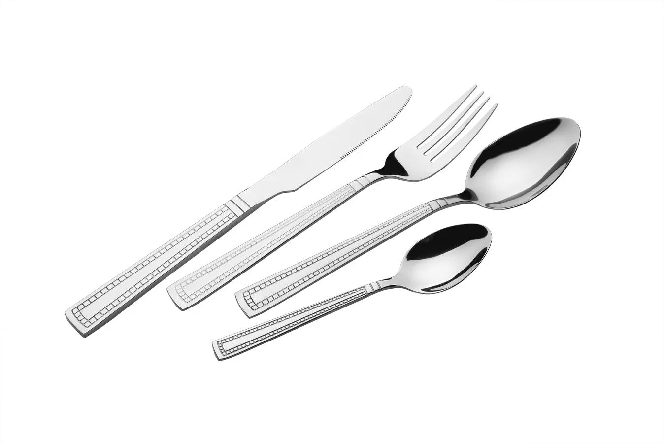
24 pcs/Set Stainless Steel Cutlery Set with Wire Stand 